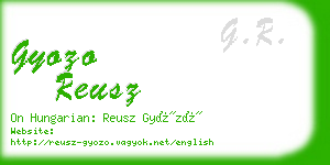 gyozo reusz business card